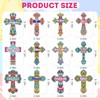 INCOK Cross Diamond Painting Keychains - 12PCS 5D Diamond Art