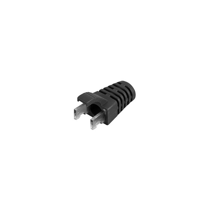 RJ45 Strain Relief Boots, Black, 100PK | Strain RELIEFS CONNECTORS