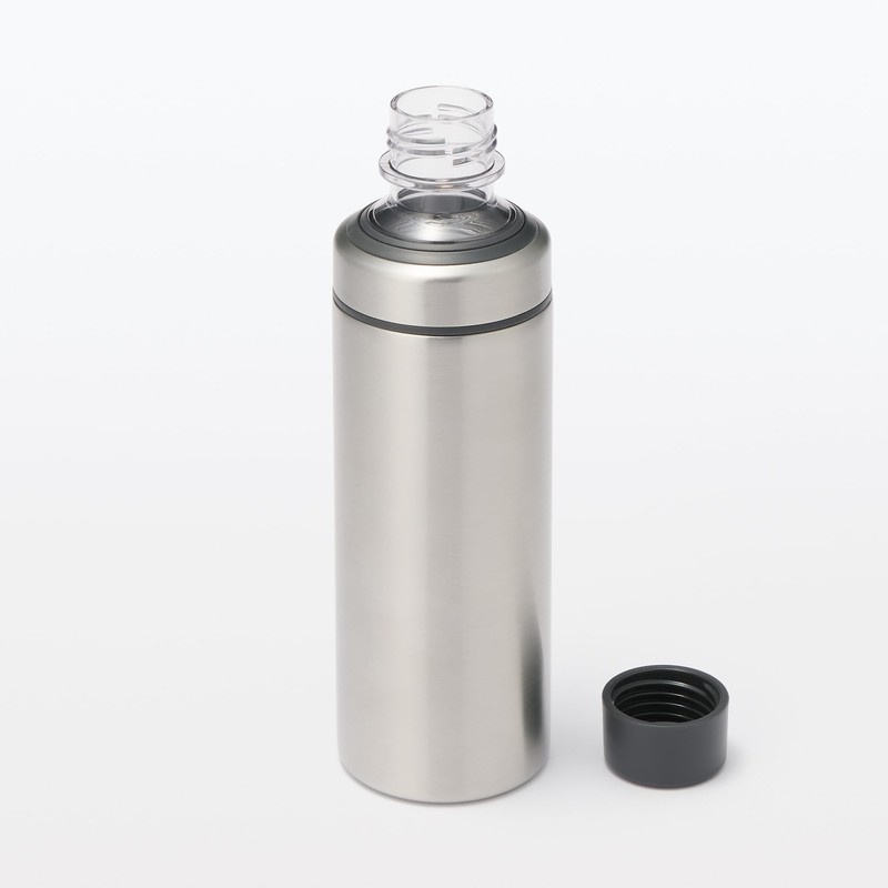 MUJI 12728351 Carbonated Insulated Bottle, 23.1 fl oz (600 ml),