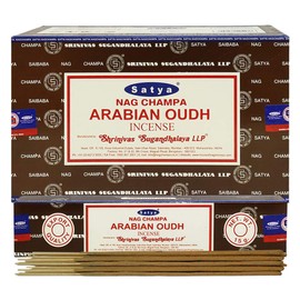 Arabian Oudh Incense Sticks and Holder Bundle - Satya Incense