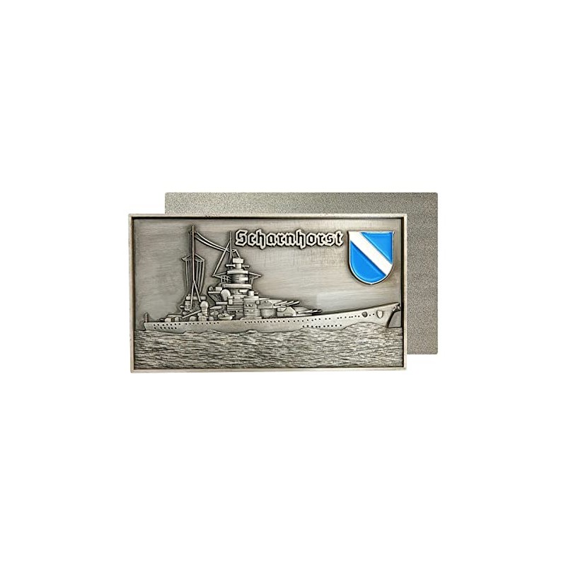 Battleship Scharnhorst (ship plaque), Metal