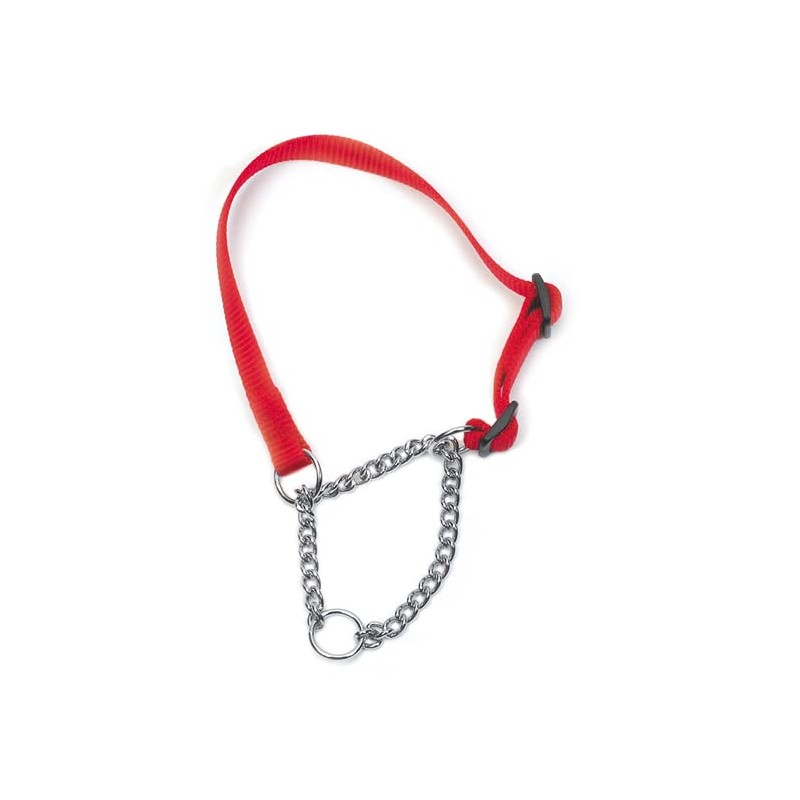 Ancol Heritage Comfortable Durable Safe Red Nylon and Chain Check