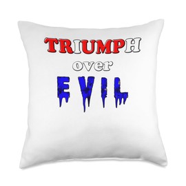 Good Trumps Evil Throw Pillow