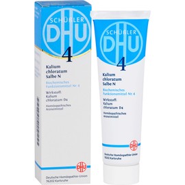 DHU Schüßler Salt No. 4 Potassium Chloratum D4 - The Mineral Salt of Mucous membranes - The Original, 50 g Ointment