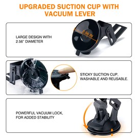 Xprite Amber LED Visor Strobe Dual Light Bar, Interior Windshield Sunvisor Safety Emergency Warning Traffic Advisor Flashing Caution Lightbars with Control Panel, for Construction Vehicles Trucks