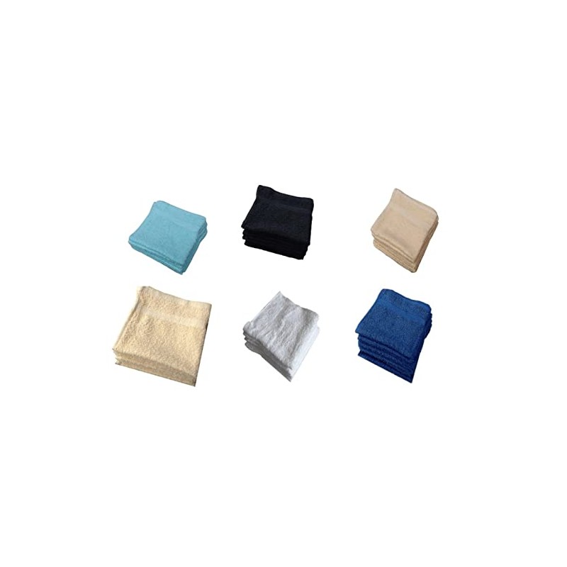 Waddington Face Cloth Flannels Pack Of Six 100 Percent Cotton