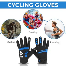WESTWOOD FOX Guantes de ciclismo para hombre y mujer, de dedos completos, antideslizantes, con pantalla tctil, transpirables, para ciclismo de montaa 