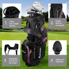 Golf Stand Bag, Lightweight Golf Bag with 8-Way Top Dividers,