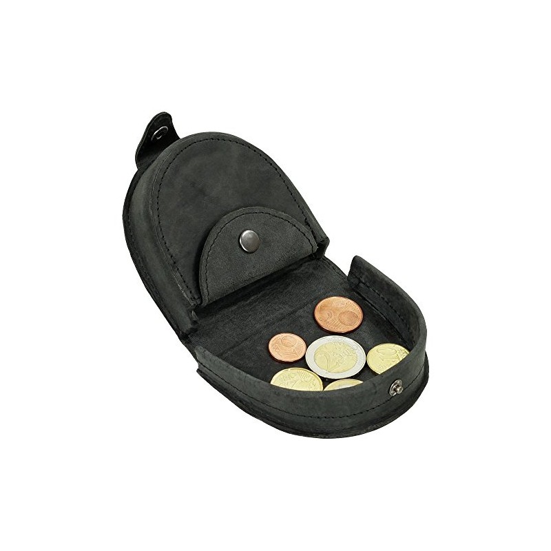 Leather Men's Schütter Coins Wallet Purse Pouring Wallet Purse Cut