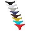 Mens Modal Briefs Low Rise Bikini Underwear Pack of 8,Medium