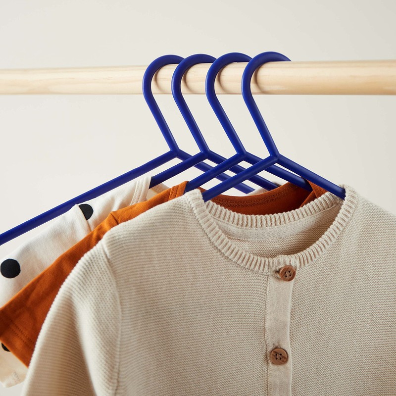 Bieco Children's Coat Hangers, Plain Colours, Packs of 8/16/32