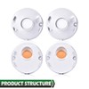GRAND ORANGE Tail Lights Assembly Rear Lights with Backup Lights