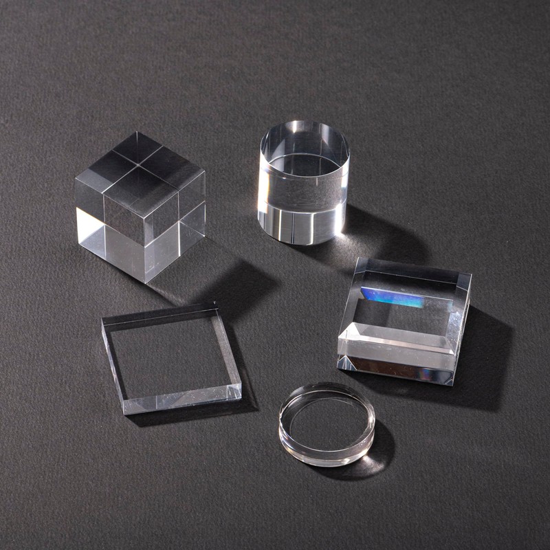 Tsukushi Science Acrylic Block Chamfer 30x30x25mm 5pcs Acrylic Base Acrylic