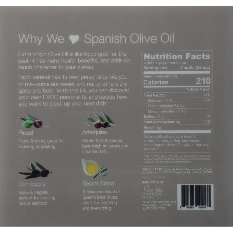 Generic José Andrés Foods Mini Extra Virgin Olive Oil Kit,