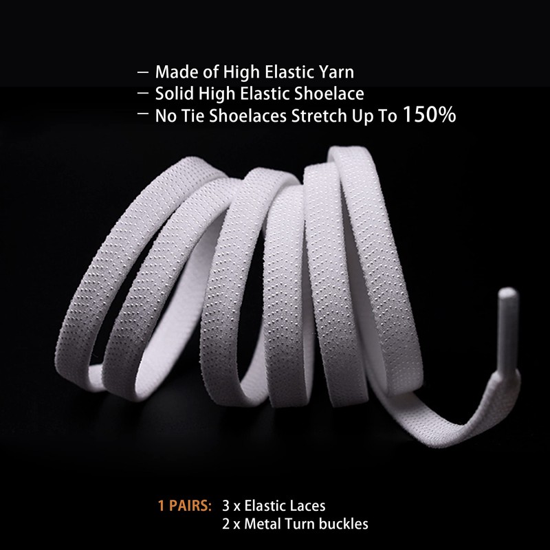 Elastic Shoelaces, No Tie Shoe Laces,Tieless Shoelaces for Kids and