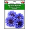 TKE Farms & Gardens - Bachelor Buttons, Blue Cornflower, Seeds