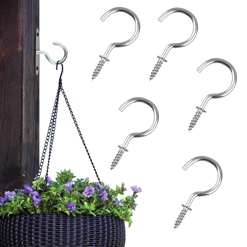 100 Pcs Small Hooks, Small Screw-in Hooks, Mini Metal Ceiling