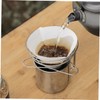 SHINEOFI 1set Portable Coffee Dripper Compact Folding Coffee Funnel for
