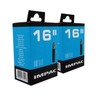 Impac 2 Pack Cycle Tubes 16" Schrader Valve (Car Type
