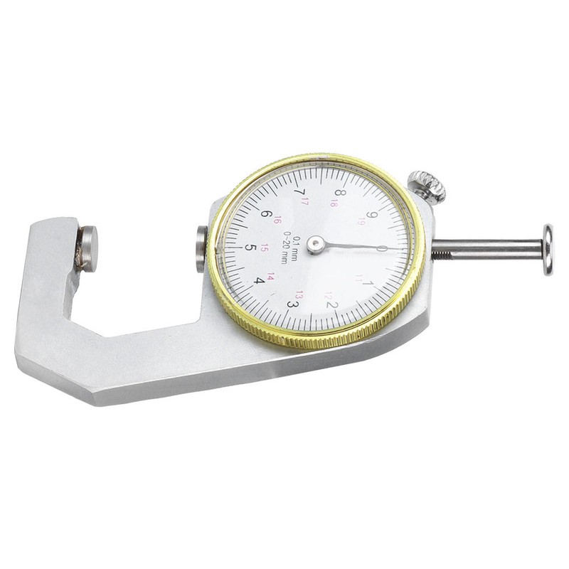 Thickness Gauge Silver Portable Accurate Measuring Jewelry Leather Board Equipment
