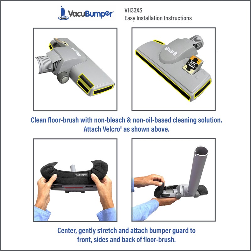 VacuBumper - Bumper Guard for Vacuum Floor Brush - Available