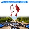REPAIROCK 1 Set Motorcycle Rear View Mirrors Bar End Side