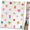 NUOBESTY 1 Sheet Clothing Sticker Clothing Home Dresser Fabric Decoration