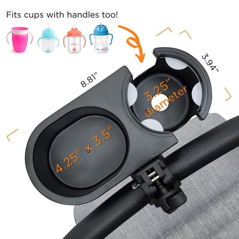 liuliuby Universal Stroller Snack Tray Attachment | Universal Snack Tray