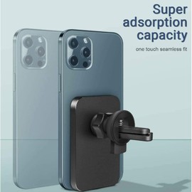 DJKKiTTQ Magnetic Car Wireless Charger,15W Fast Wireless Car Mount, Compatible with Magnetic Charger，For iPhone16/15/14/13/12 Mini/Pro/Pro Max (black)