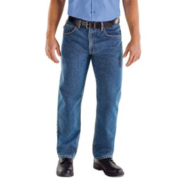 Red Kap mens Relaxed Fit Jeans, Stonewash, 36W x 32L US