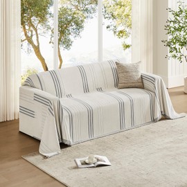 Maymiss Boho Couch Cover Washable Sectional Couch Covers for Dogs Reversible Sofa Slipcover for 2 or 3 Cushion Couch Pet Friendly Furniture Protector (2# Grey, 71" x 150")