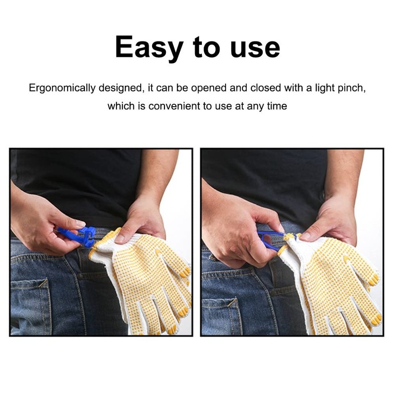 DONGKER 5PCS Glove Holder Clip,Glove Belt Clips for Work Gloves