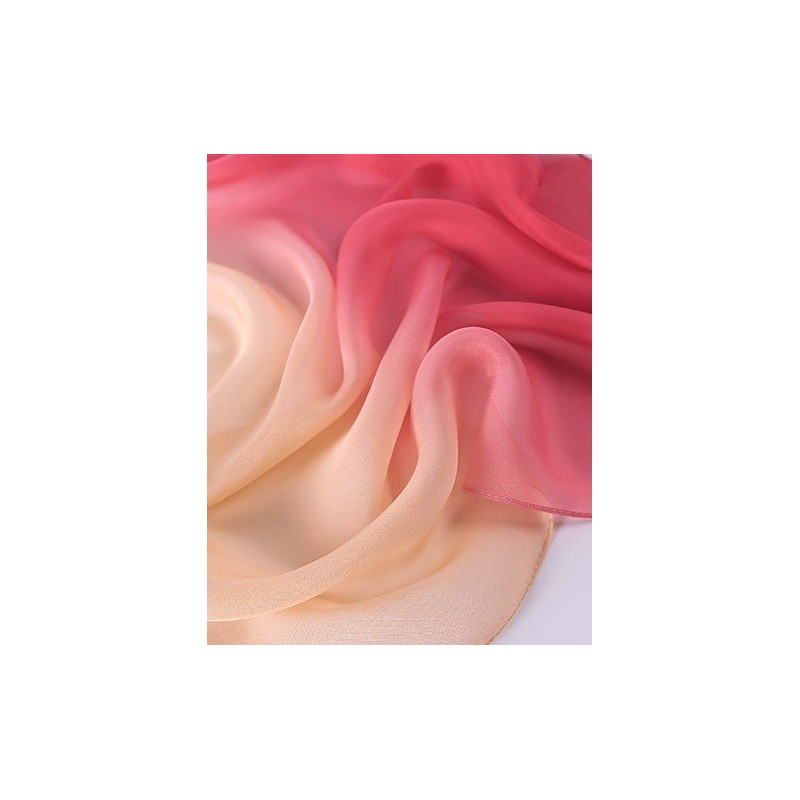 Prettystern Silk Women's Scarf Tie-Dye Silk Stole Colour Gradient Batik,