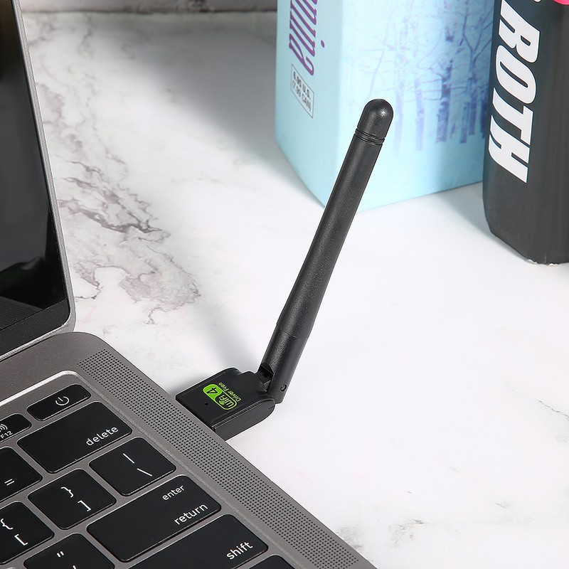 Drive Free USB2.0 WiFi Wireless Adapter Network Card Antenna Wi