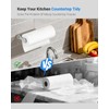 Paper Towel Holder Under Cabinet, One-Handed Tear, Wall Mount, Adhesive,