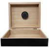 Traveler 20 Cigar Capacity Travel Humidor, Black