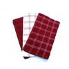 HomeLabels Kitchen Towel Red 12 Pack (15'' x 25'') 100%