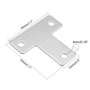 sourcing map Flat T Shape Repair Mending Plate, 43mmx43mm, Stainless