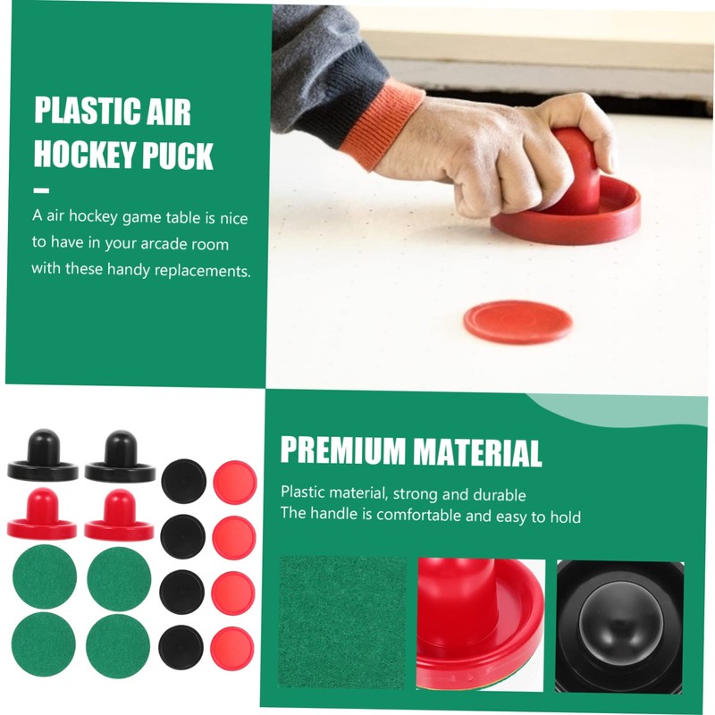 BESPORTBLE 1set Air Hockey Pusher Ergonomic Strikers Pucks for Table