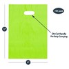 9x12 Lime Green Die Cut Handle Plastic Shopping Bags 100/cs