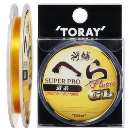 Toray Fluorocarbon Line, General Scale, Spatula, Super Pro Fluoro, Line GL, 164.0 ft (50 m), No. 1.2, Gold