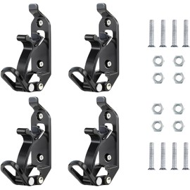 4 Pcs Shovel Holder for Truck,Shovel Mount for Roof Truck,Metal Rubber Clamps for Roof Rack,Truck,Boats and Family Workshop Tools(Black)