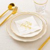 Crisky Fabulous servilletas de cóctel oro rosa para las mujeres