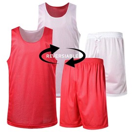 playera de baloncesto reversible para hombre, uniforme en blanco, playera de baloncesto y pantalones cortos personalizados