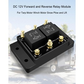 QAGGUM Forward and Reverse Relay Module DC 12V for Tarp Motor Winch Motor Snow Plow and Lift Replace 5541100 ATP0110