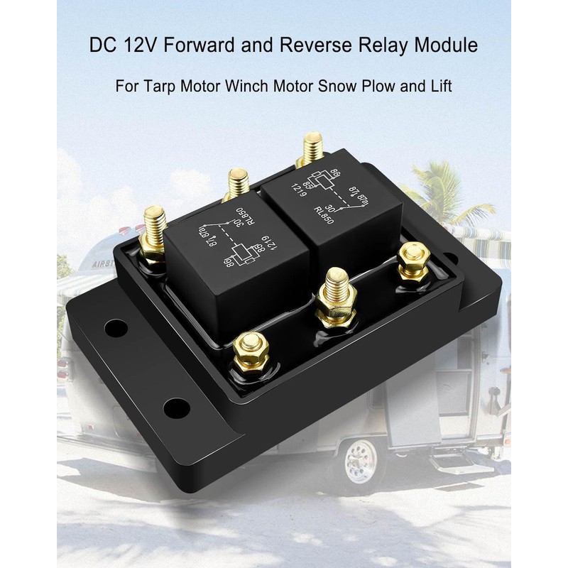 QAGGUM Forward and Reverse Relay Module DC 12V for Tarp