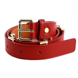 VALENTINO Emma Winter Belt W85 Rosso - Can be Shortened, red