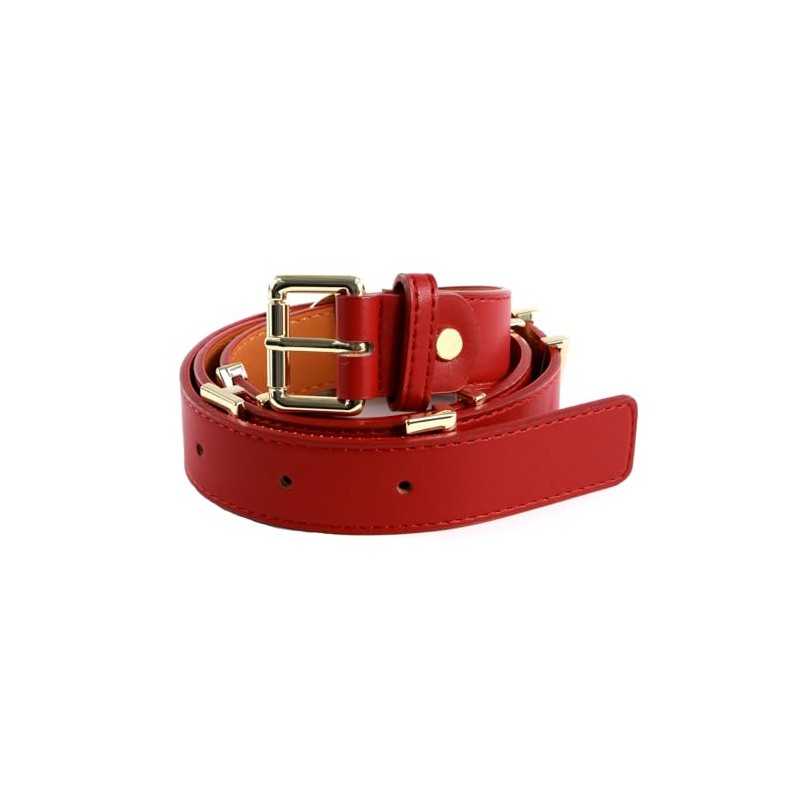 VALENTINO Emma Winter Belt W85 Rosso - Can be Shortened,