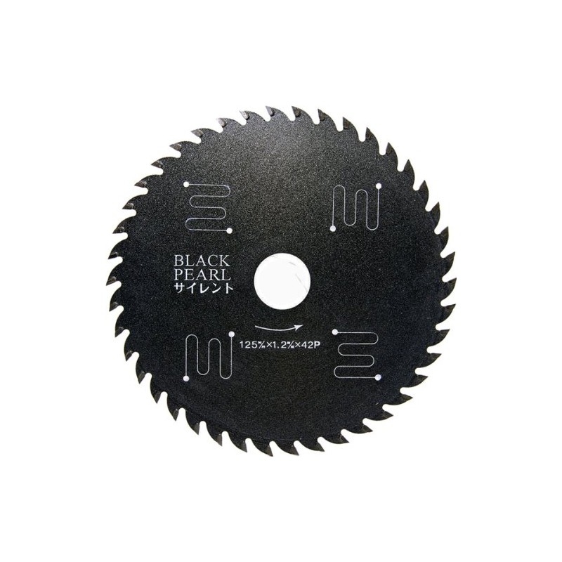 Y'sGOD Japan MAT-BLPS-125 Black Pearl Silent, 4.9 inches (125 mm)