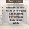 VITCAS 8mm 2m Black Stove Fire Rope for sealing Jointing